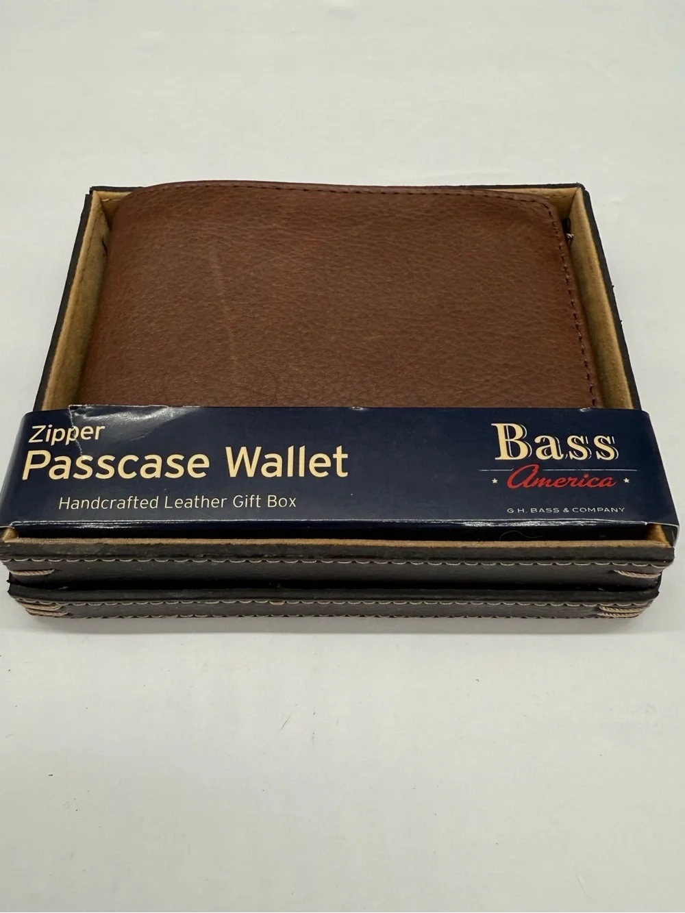 Bass branded leather